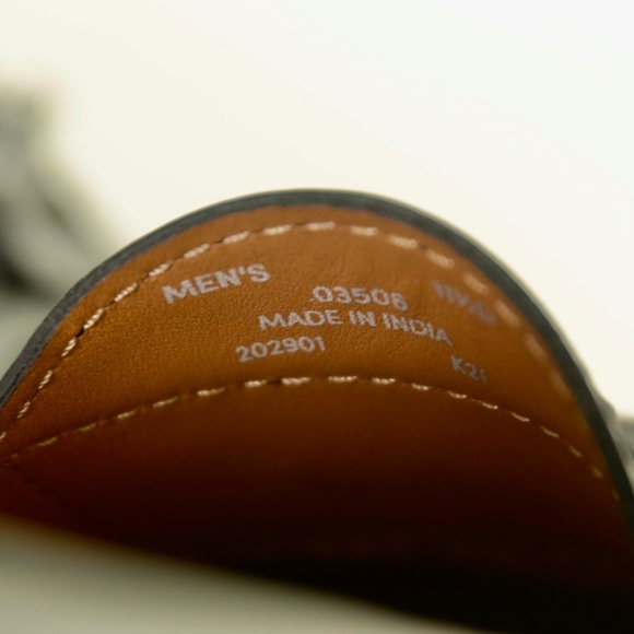 Cole Haan Pinch Tassel Black Leather Loafers Slip On Mens 11.5 D Preppy Classic - Picture 7 of 8